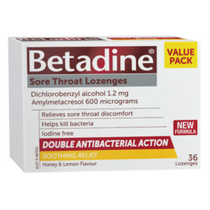 Betadine Sore Throat Lozenges Honey & Lemon