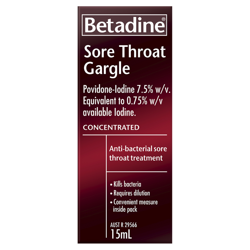 Betadine Sore Throat Gargle Concentrated 15mL