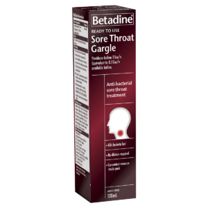 Betadine Ready To Use Sore Throat Gargle 120mL